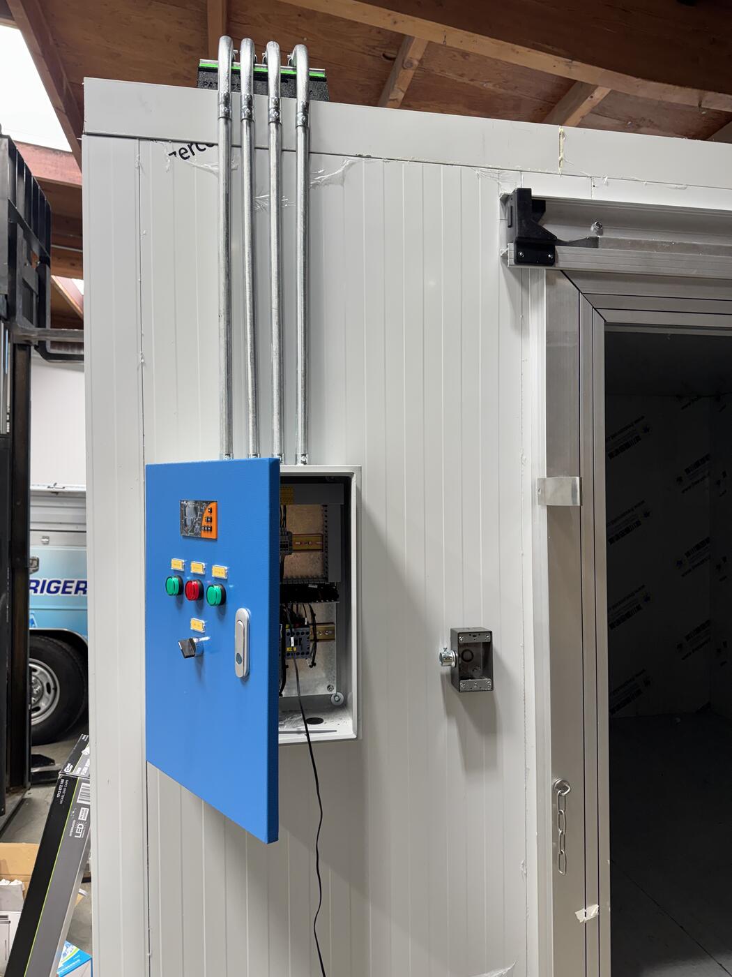 Refrigeration control panel work